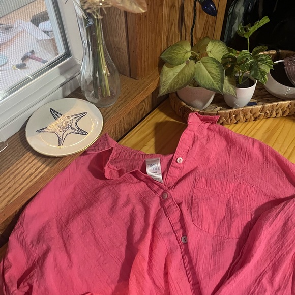 pink button up - Picture 2 of 4